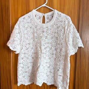 Abercrombie & Fitch Cream Lace Blouse